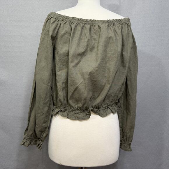 Arizona Jean Co Women's Button Off Shoulder Size XXL Pockets Classic Timeless - Picture 2 of 4